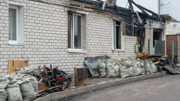 Professional Fire Damage Removal technician working in Myersville, MD